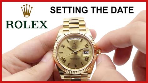 how to set the time on a fake rolex|change time on rolex datejust.